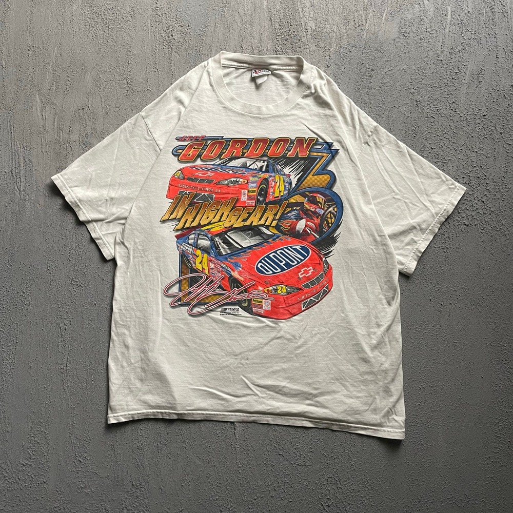 Vintage Jeff Gordon NASCAR Shirt Mens XL White 2000s Racing